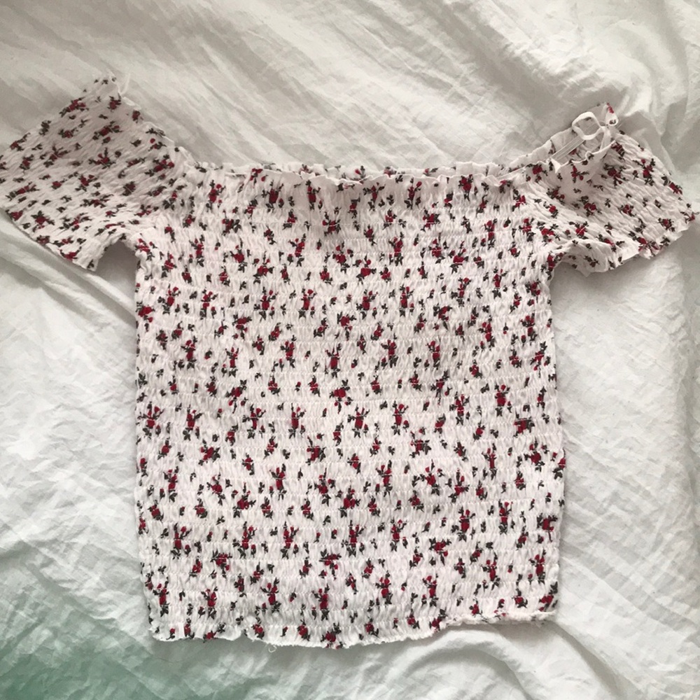 NEW Floral Smocked Crop Top